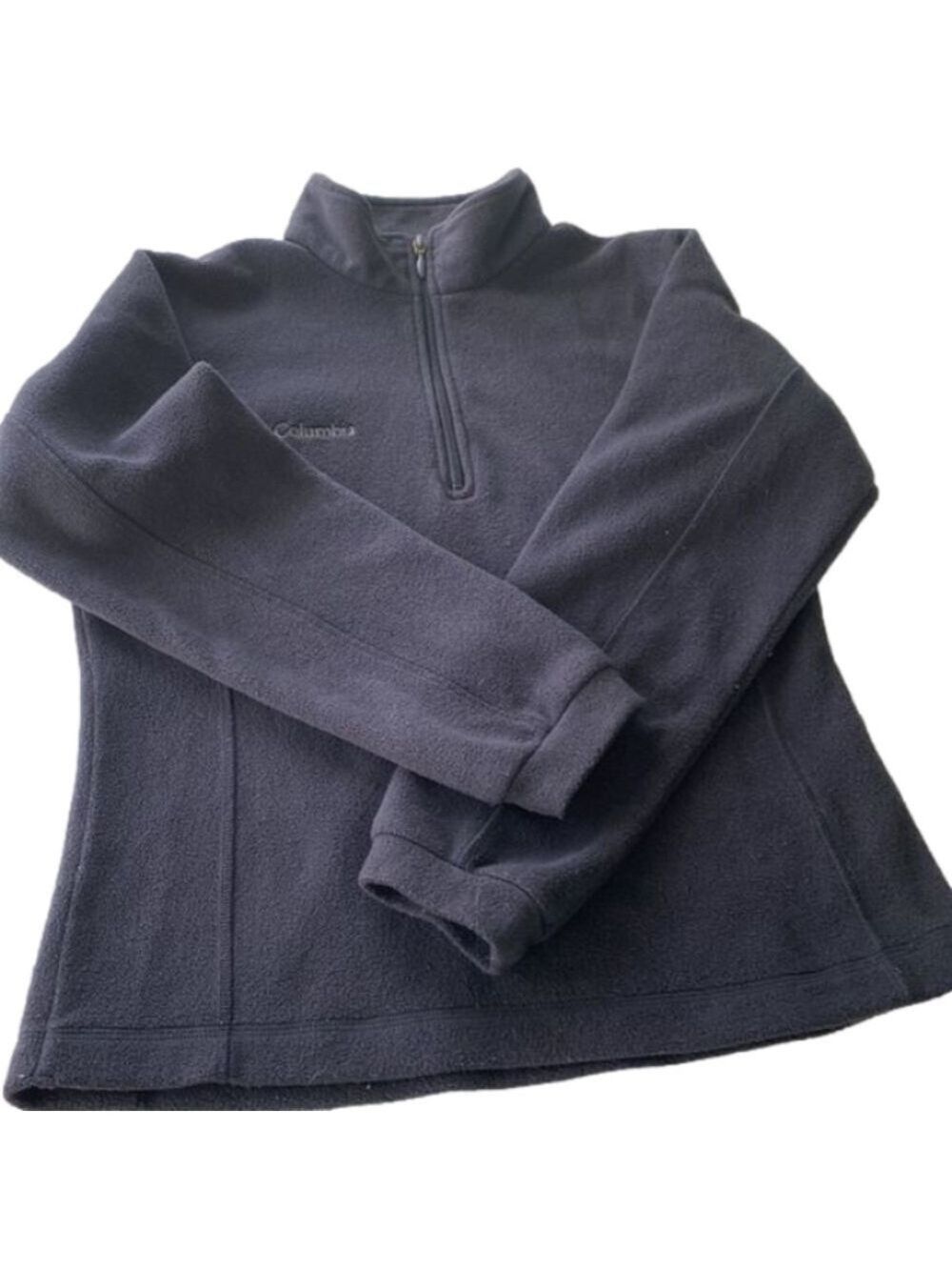 Columbia Sportswear Fleece Pullover 1/4 Zip Long Sleeve Mock Turtleneck Black M